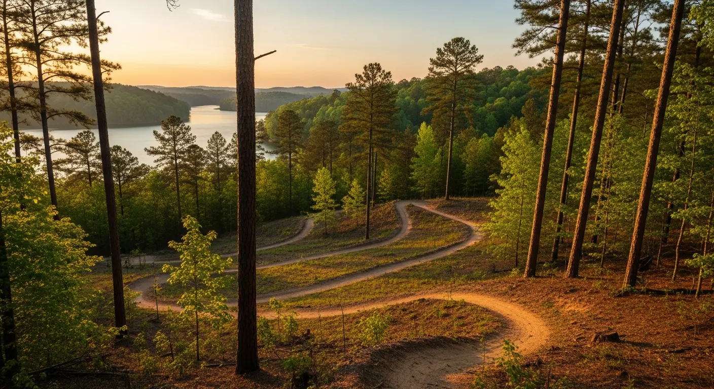 Chewacla State Park trail landscape