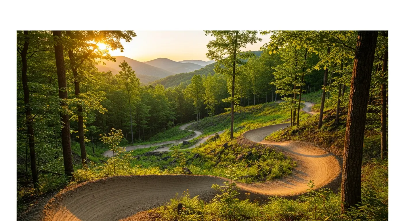 DeSoto State Park trail landscape