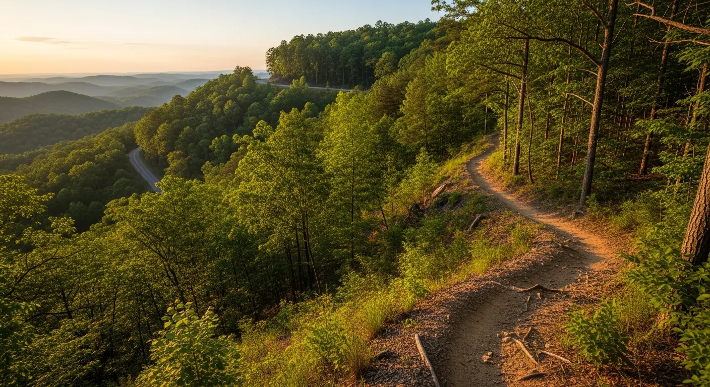 Jarrod's Place Bike Park trail landscape