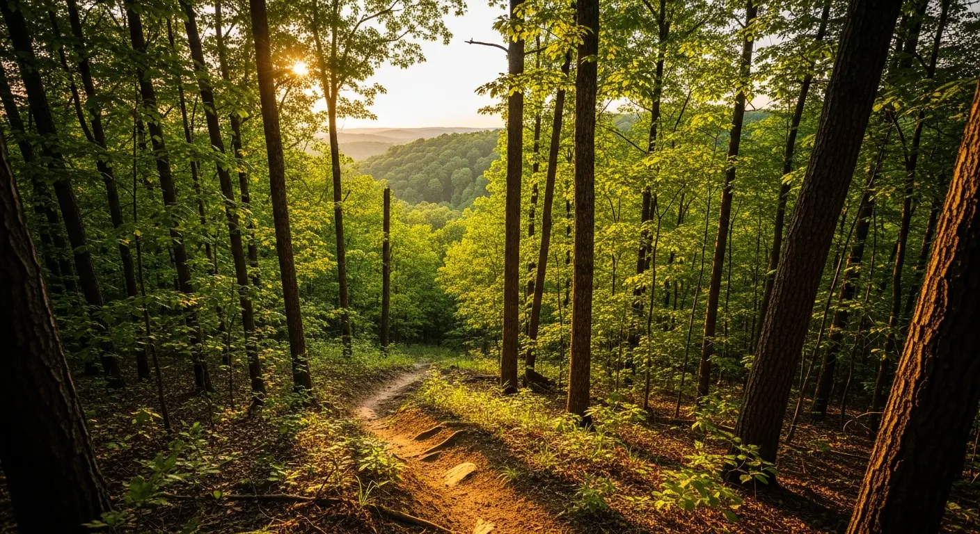 Oak Mountain State Park trail landscape