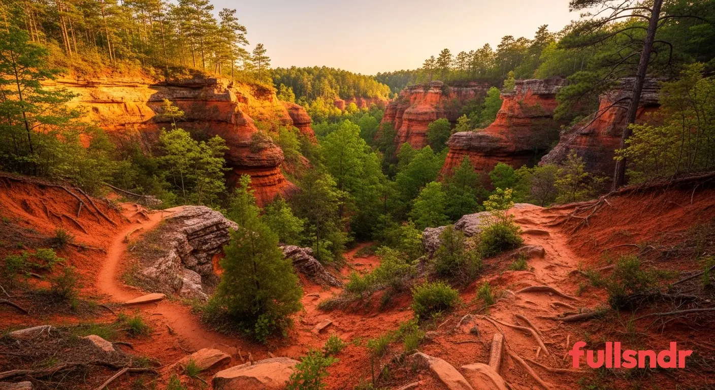 Providence Canyon State Park trail landscape
