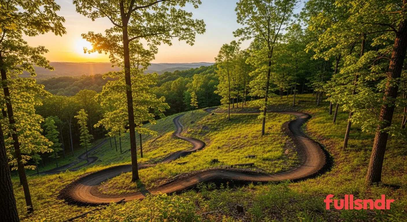 Grassland trail landscape