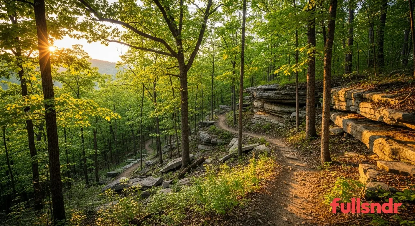 Percy Warner trail landscape