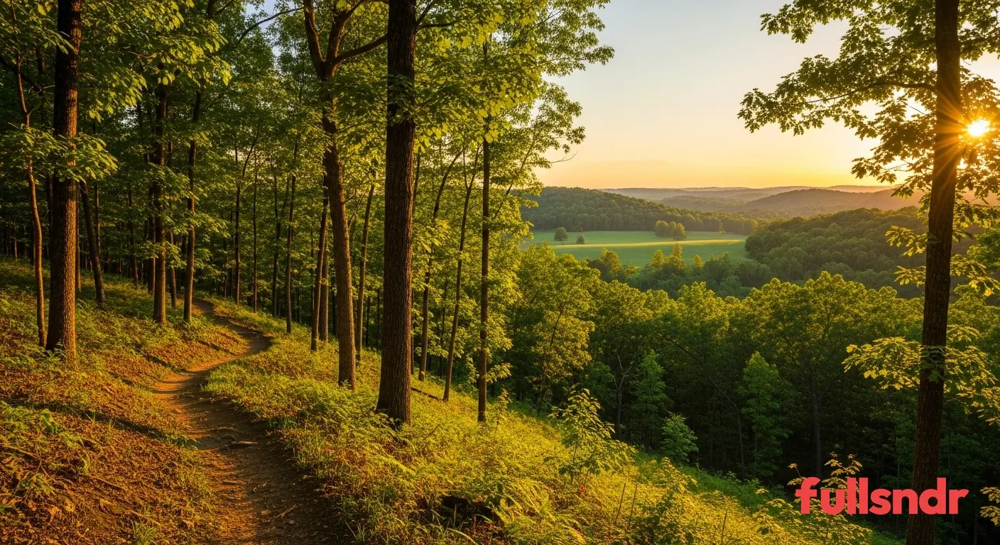 Wilkins Branch trail landscape