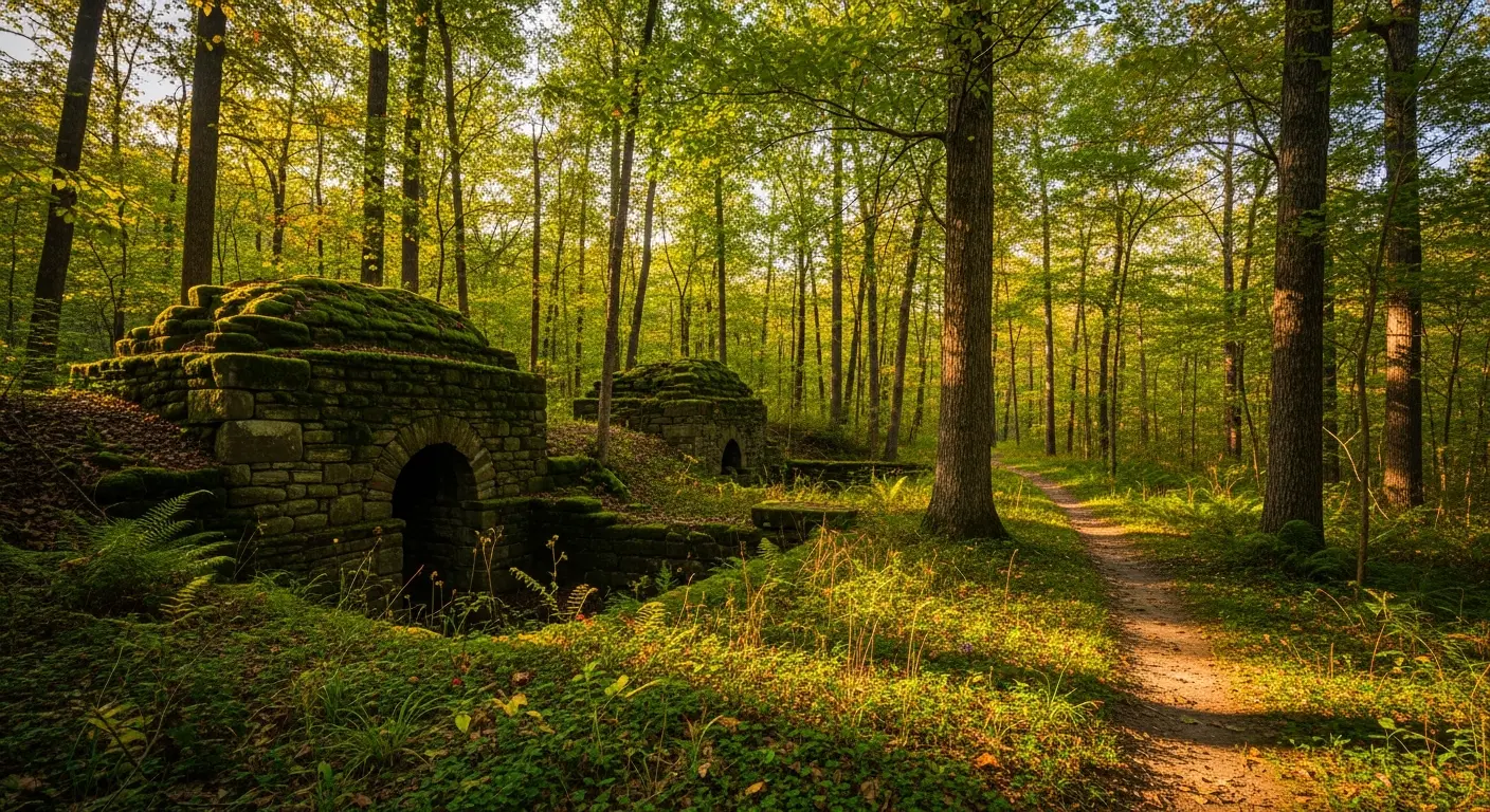 Tannehill Ironworks State Park trail landscape